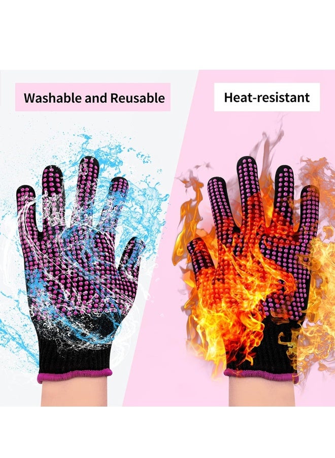 2Pcs Heat Resistant Gloves for Sublimation - Heat Gloves for Sublimation with Silicone Bumps, Heat Resistant Work Gloves for Women - Image 5