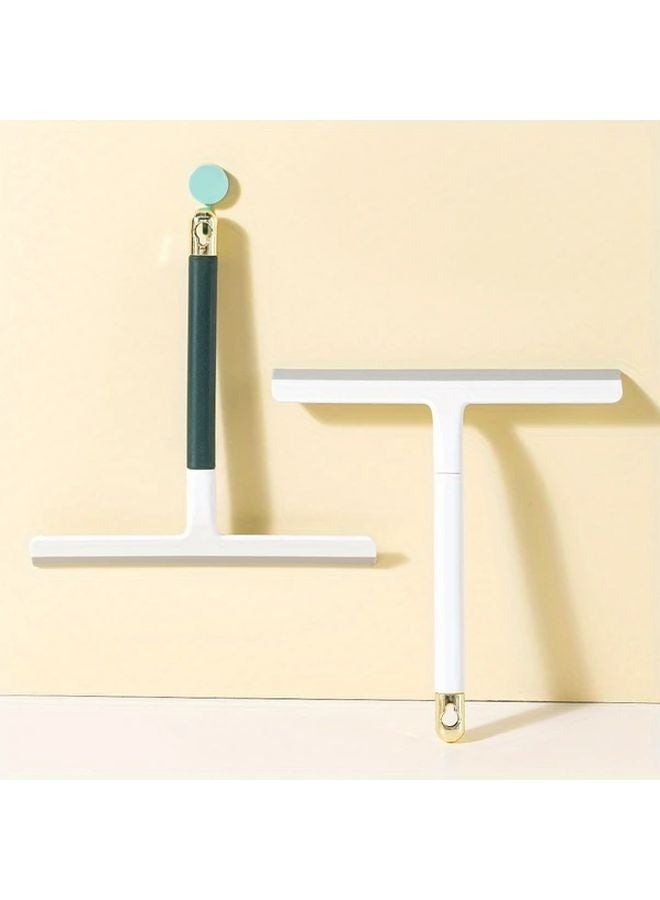 Orange Multi Purpose Silicone Cleaning Scraper Streak Free Bathroom Mirror Window Wiper - Image 2