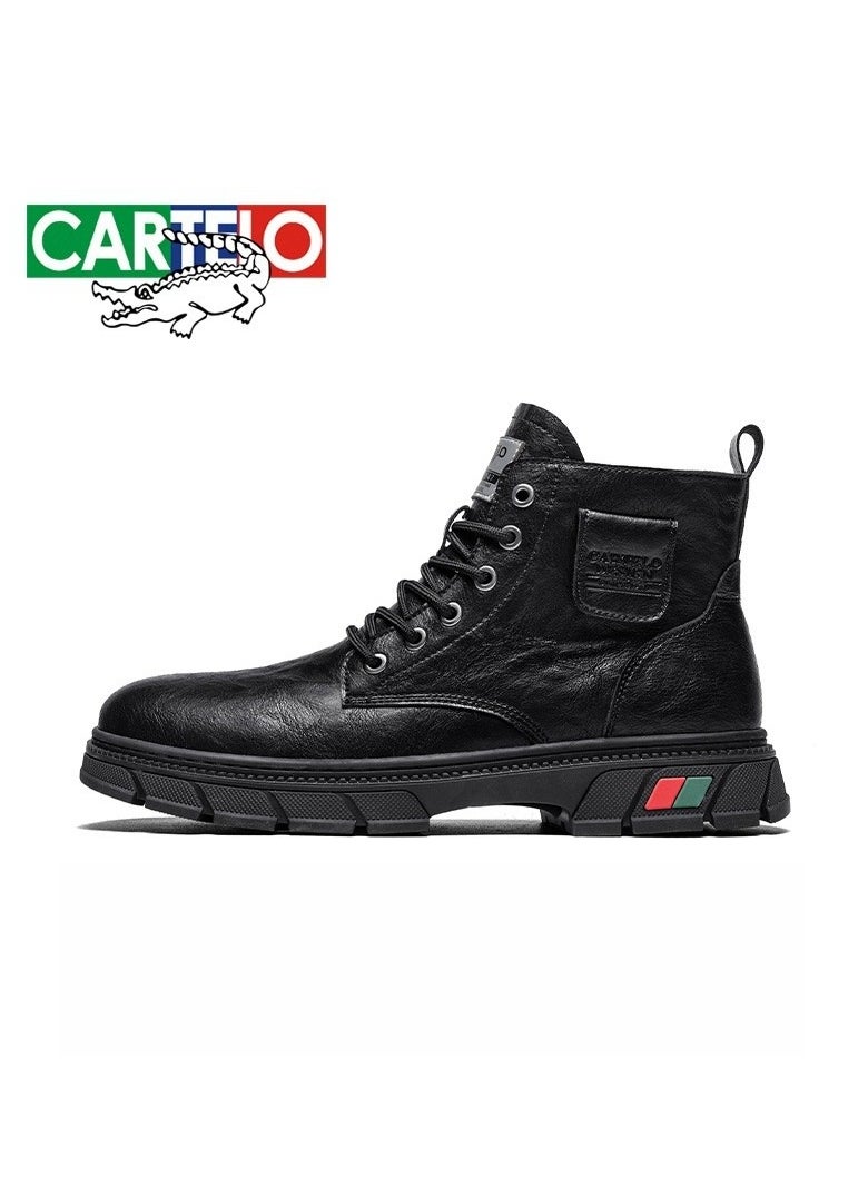 CARTELO Men's High Top Outdoor Waterproof Casual Shoes Martin Boots  - Image 1