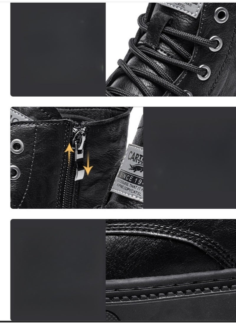 CARTELO Men's High Top Outdoor Waterproof Casual Shoes Martin Boots  - Image 4