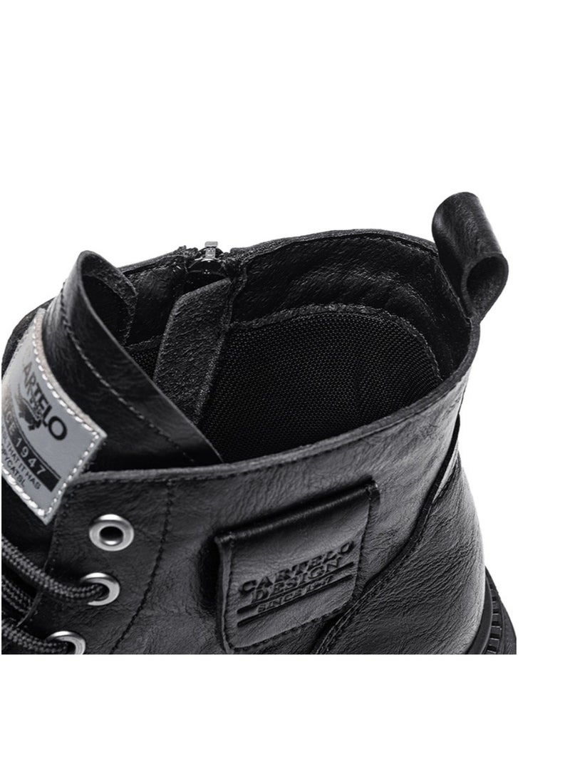 CARTELO Men's High Top Outdoor Waterproof Casual Shoes Martin Boots  - Image 5