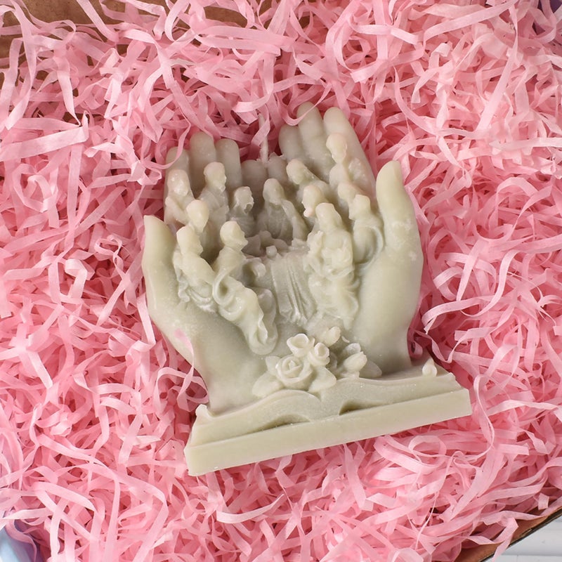 ESEENS Nativity Scene Jesus in Hand Resin Mold - Resin Casting Silicone Molds for Home Decor & Candle Making Wave Spiral Mold - Image 3
