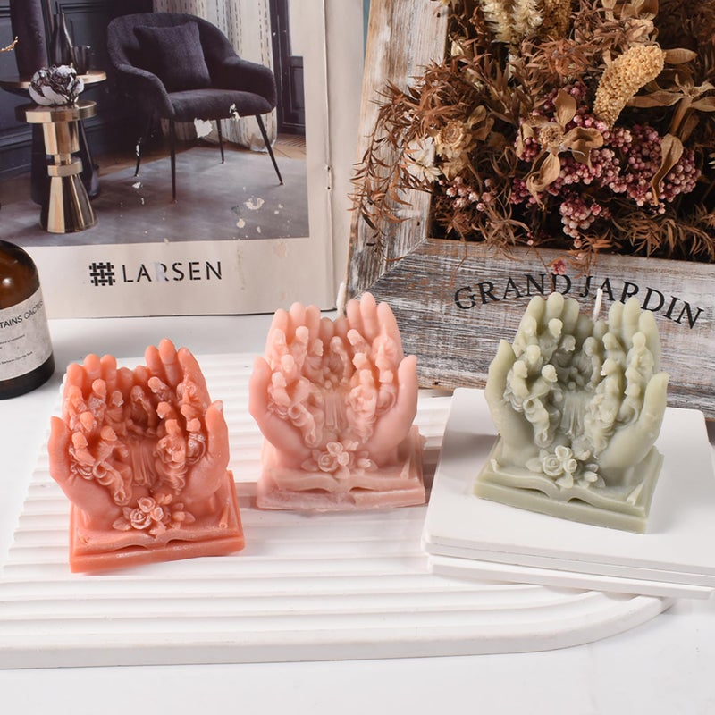 ESEENS Nativity Scene Jesus in Hand Resin Mold - Resin Casting Silicone Molds for Home Decor & Candle Making Wave Spiral Mold - Image 2