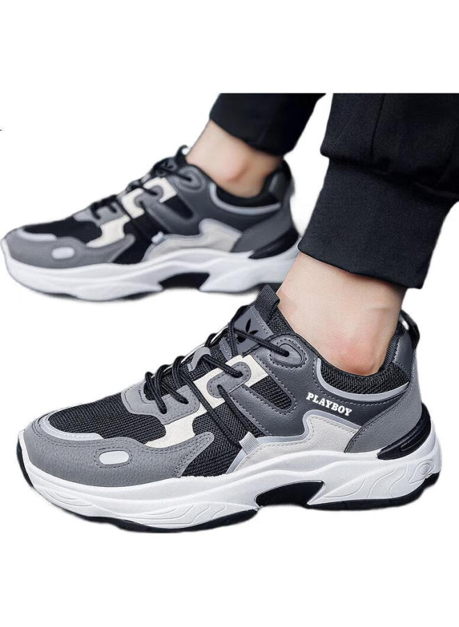 PLAYBOY Men'S Dad Shoes Spring/Summer Casual All-Match Sports Running Shoes Black Size 41 - Image 1