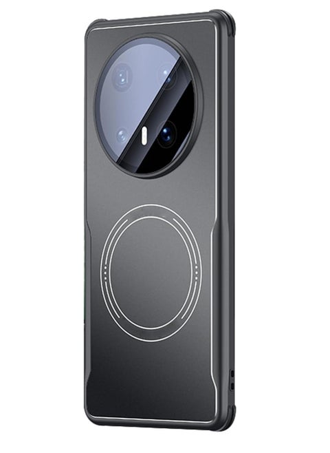 Case Compatible with Huawei Mate 70 Pro Metal Matte Case [Compatible with MagSafe]  Camera Lens Protection Shockproof Light and Thin Design Phone Case Cover Slim Fit