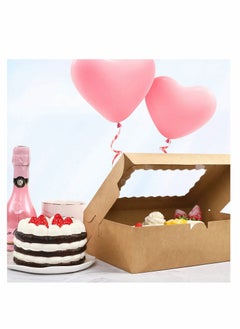 KASTWAVE Cupcake Box 6 Cavities, 10pcs Kraft Paper Standard Cupcakes, Brown Cupcake Containers with Inserts, Food Grade Kraft, for Pastry, Donuts, Cupcake, Brownies, Pies Gift Giving, Cake Carriers  - Image 5