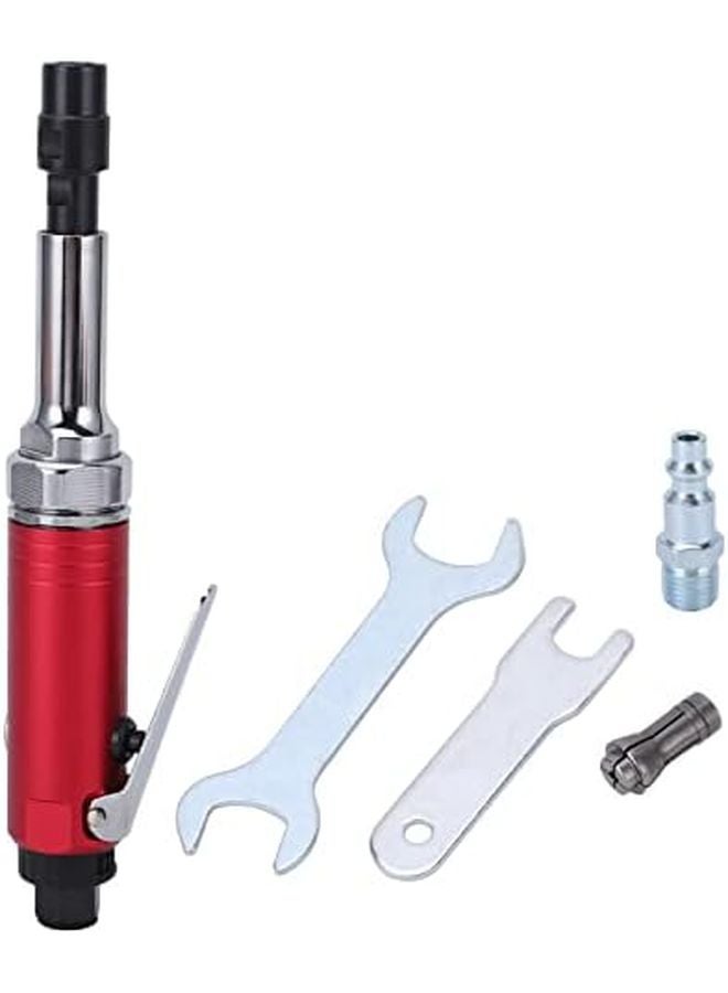 مطحنة هواء على الطراز الأمريكي، من سبائك الألومنيوم، سرعة 20000 دورة في الدقيقة، مع أداة طحن مستقيمة بمشبك 3 ملم و 6 ملم - Image 1