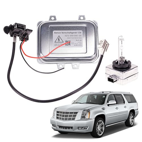 LEVANLIGHT Xenon HID Headlight Ballast Unit Assembly with Igniter and D1S Bulb Compatible for 2007-2014 Cadillac Escalade, 2006-2009 BMW E60, Town Country, Mercedes-Benz, Lincoln, Saab.Replace#5DV 009 000-00 - Image 1