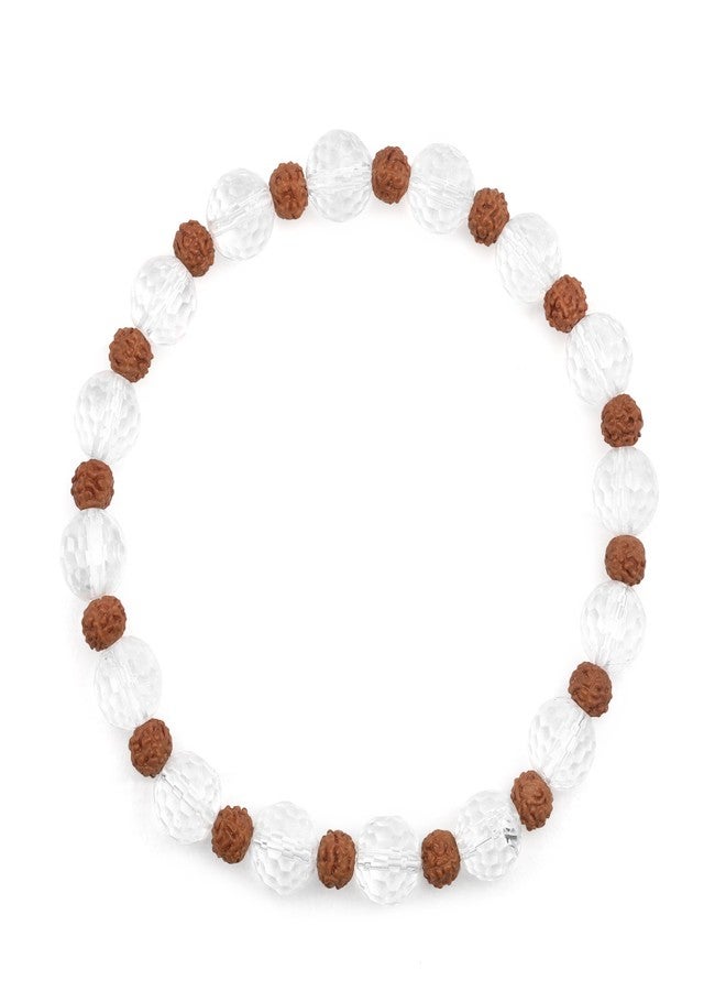 Chitshakti Original Certified Rudraksha Bracelet for Men & Women - Natural Rudraksha Beads | Powerful Shield of Positivity and Growth| Spiritual & Astrology Healing Bracelet |Return Gifts for Guests| 8mm - Image 4