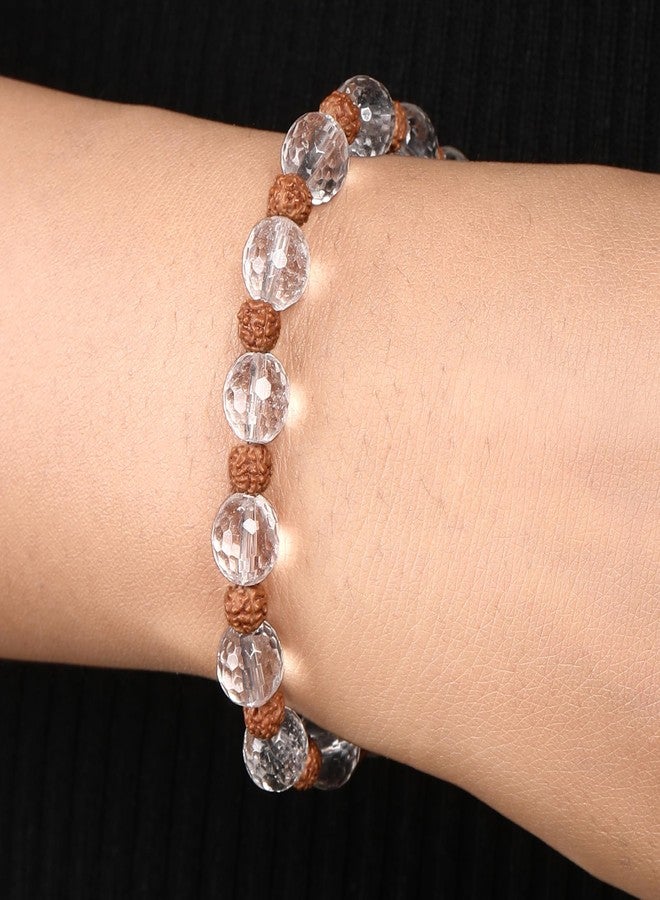 Chitshakti Original Certified Rudraksha Bracelet for Men & Women - Natural Rudraksha Beads | Powerful Shield of Positivity and Growth| Spiritual & Astrology Healing Bracelet |Return Gifts for Guests| 8mm - Image 2