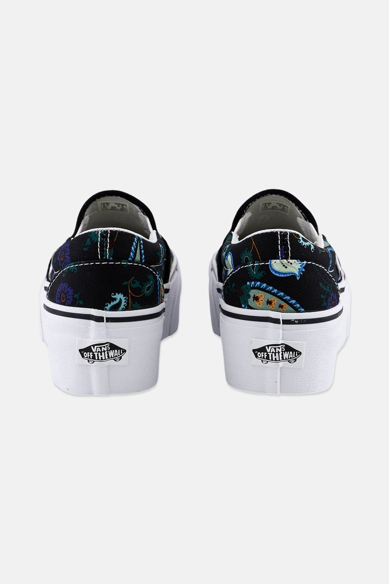 VANS أحذية نسائية كلاسيكية سهلة الارتداء، سوداء - Image 4