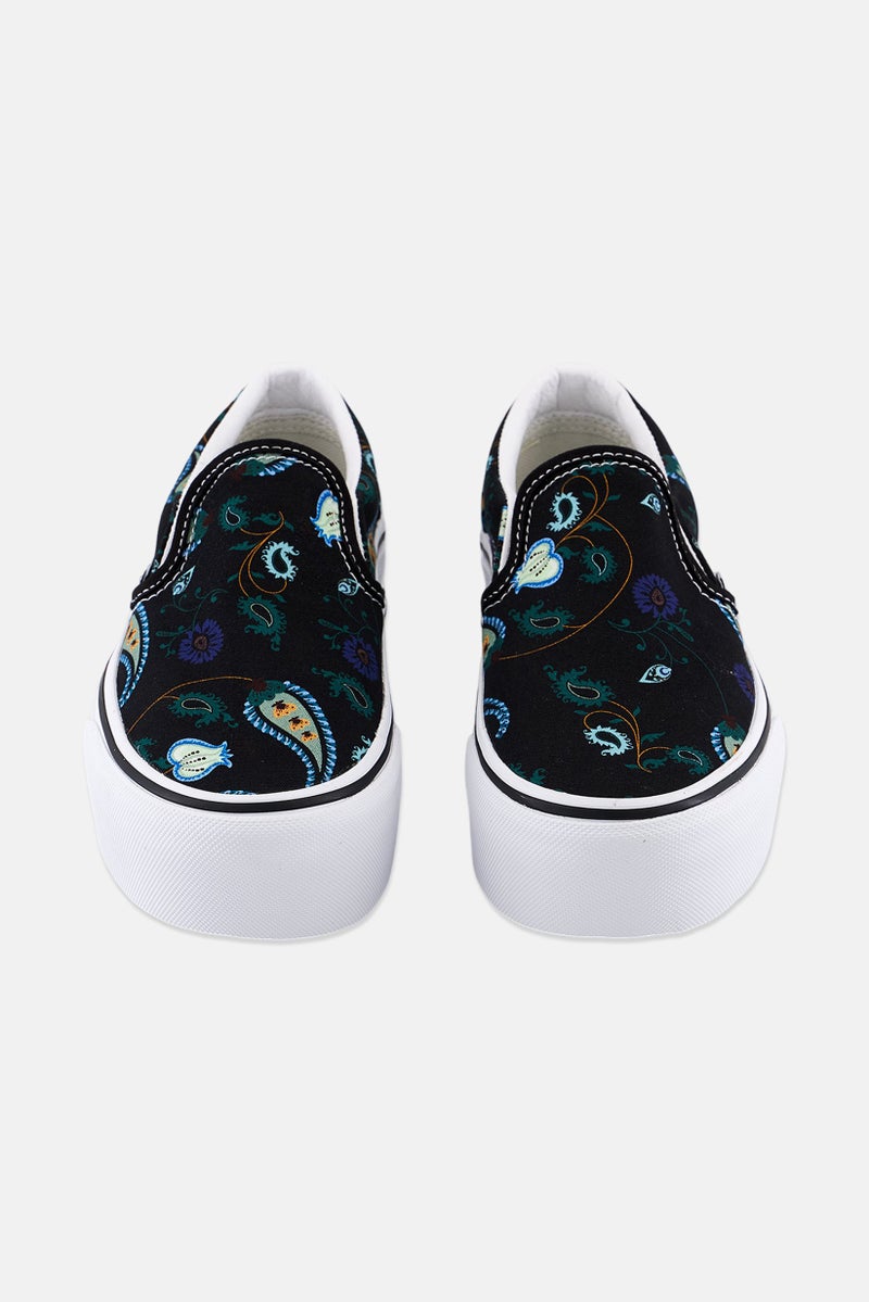 VANS أحذية نسائية كلاسيكية سهلة الارتداء، سوداء - Image 3