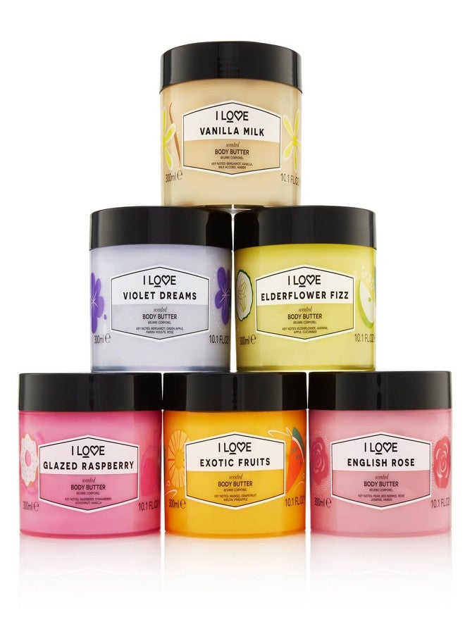 I Love Glazed Raspberry Scented Body Butter - Hydrating Body Butter for Dry Skin - Vitamin E and Aloe Vera - Shea Butter and Coconut Oil - 10.1 oz - Image 3