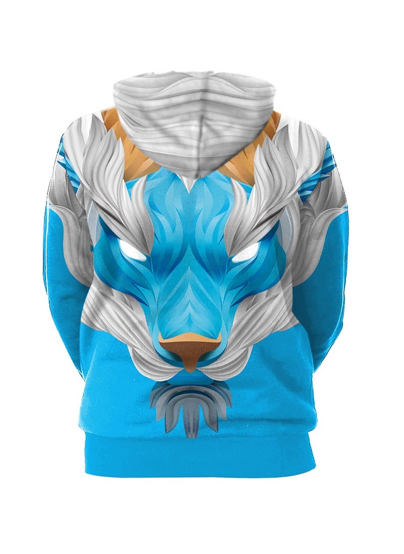 Loquat - 3D Creative Abstract Three-dimensional Animal Print Hoodie - Image 1