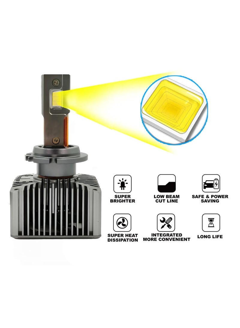 3XR P130 LED Headlight 260W 30000LM D1/D3 – 12V High-Power Automotive Bulb - Image 5
