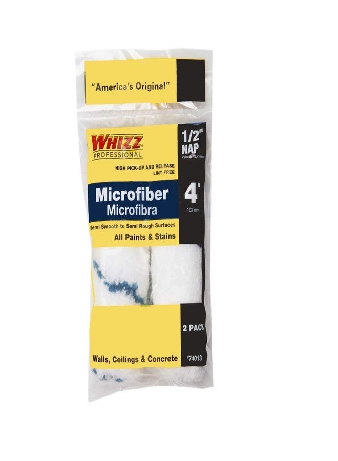 WHIZZ 74013 4" Xtrasorb Microfiber Blue Stripe 1/2" Nap Mini Roller 2Pk - Image 2
