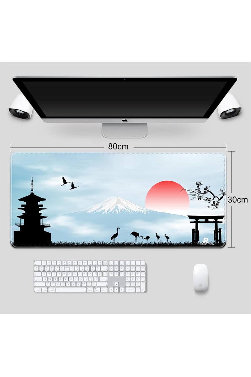 روك بو لوحة الماوس الكبيرة لعب لوحة الماوس غير الانزلاق قاعدة المطاط مكتب حصيرة مكتب لوحة الماوس الموسعة لوحة المفاتيح لوحات الماوس لأجهزة الكمبيوتر - Image 4