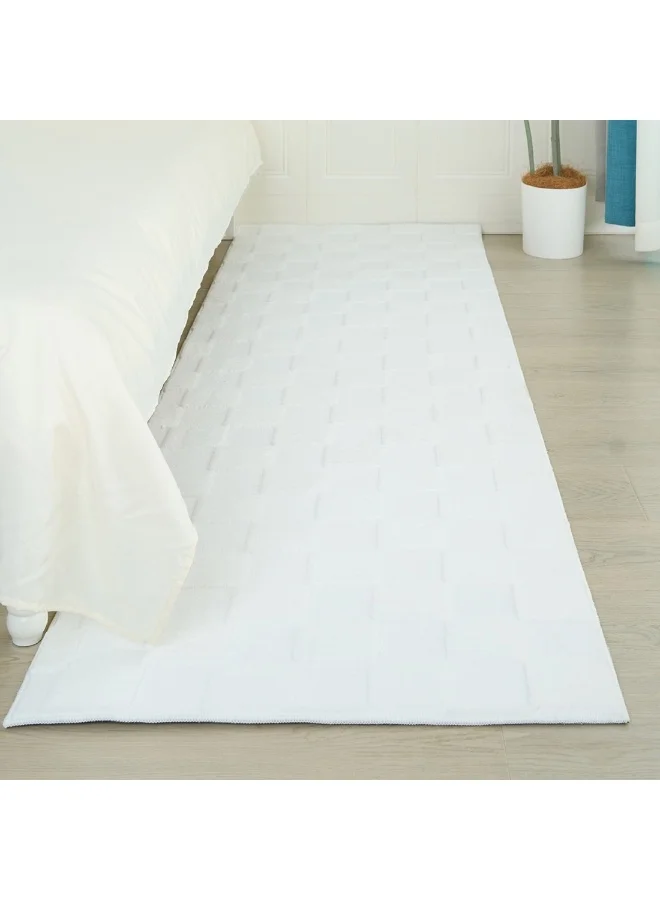 Home Box Zara Eela Jacquard Rabbit Fur Rug 230 x 75 cm