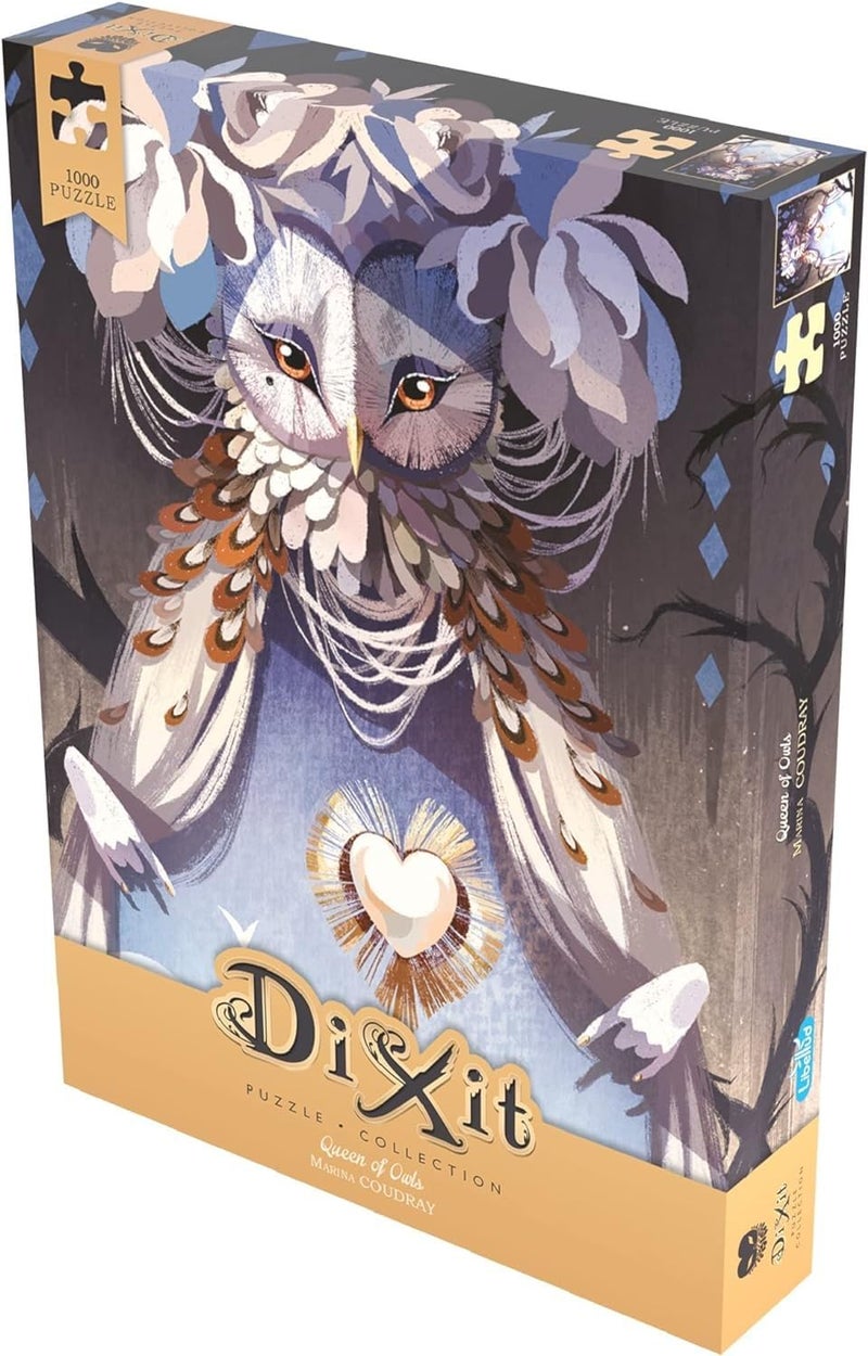 Libellud Dixit Queen of Owls 1000 Piece Jigsaw Puzzle - Fun Puzzle for Kids & Adults! Easy to Frame, Includes an Exclusive Dixit Card, Features Artwork from Marina Coudray, Ages 14+, Made - Image 3