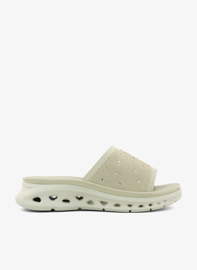 زينة 221-335 Zayna Ladies Casual Slides 3F2006-911 Beige