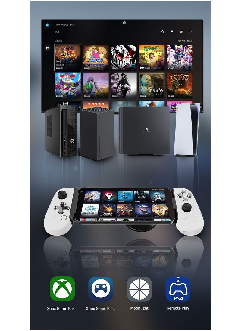 Professional Mobile Gaming Controller LeadJoy M1C+ Type-C for iPhone 15 Series Android HarmonyOS with Cooling Conduction Plate, Hall Effect Joysticks, Turbo Function, Pass-through Charging