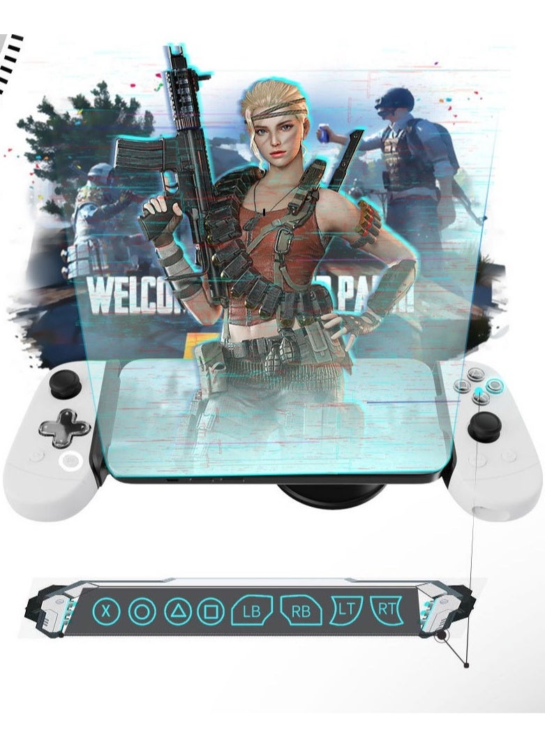 Professional Mobile Gaming Controller LeadJoy M1C+ Type-C for iPhone 15 Series Android HarmonyOS with Cooling Conduction Plate, Hall Effect Joysticks, Turbo Function, Pass-through Charging