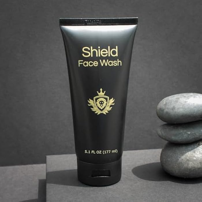 Shield Face Wash for Men and Boys, Deep Clean Gel Formula with Balancing Botanicals, Unscented, 5.1 oz, Pack of 2 - Image 2