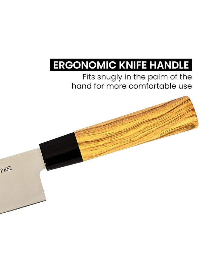 Home Pro Homepro 4" Utility Knife - Precision - Crafted Stainless Steel Blade Ergonomic Handle Expertly Forged For Exceptional Effortless Carving And Long-Lasting Performance  - Image 3