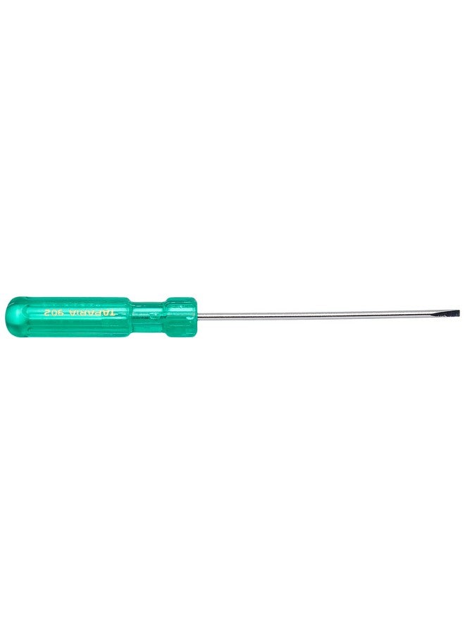 Taparia 902 Steel (3.0 x 0.4mm) Flat Tip Screw Driver (Green and Silver) - Image 1