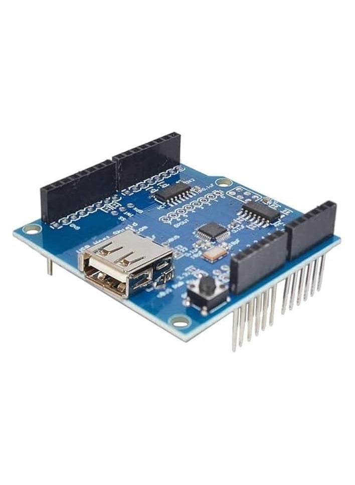 erorex SB Host Shield for Arduino UNO, and MEGA 2560 - Empowers Google Android ADK & USB Hub Support - Amplify Arduino's Connectivity and Versatility - Perfect for Innovative DIY and Maker Projects - Image 1