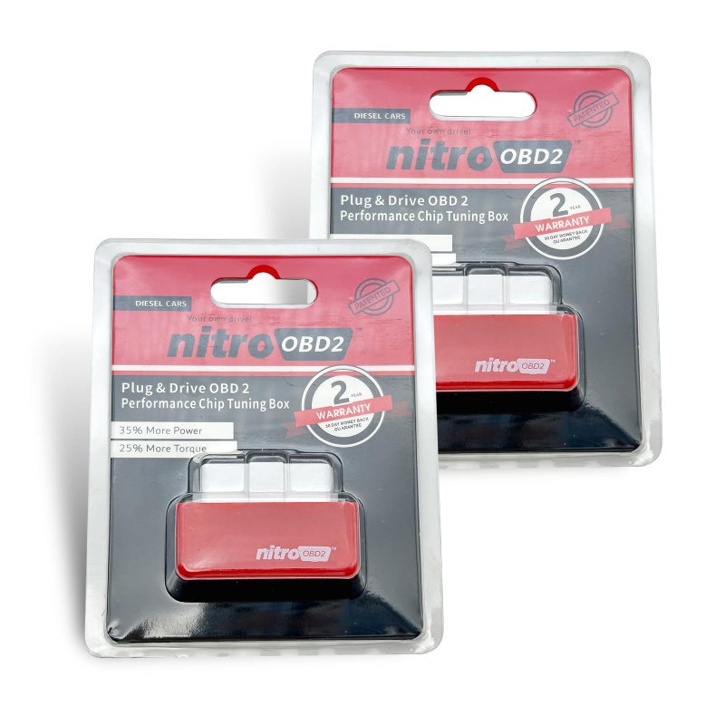 Qurbuns 2 PCS Power Upgrade Pro for Car Torque Boost with Play and Plug 25 More Torque and 35 More Power Universal for Diesel Vehicles Red - Image 3