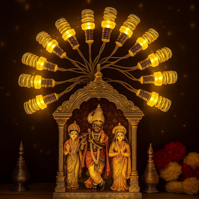 KD String led Light 20 led Spring Crystal String Lights – Spring Crystal 12ft String led Light for Diwali/Navratri/Christmas Indoor & Outdoor Decoration - Image 4