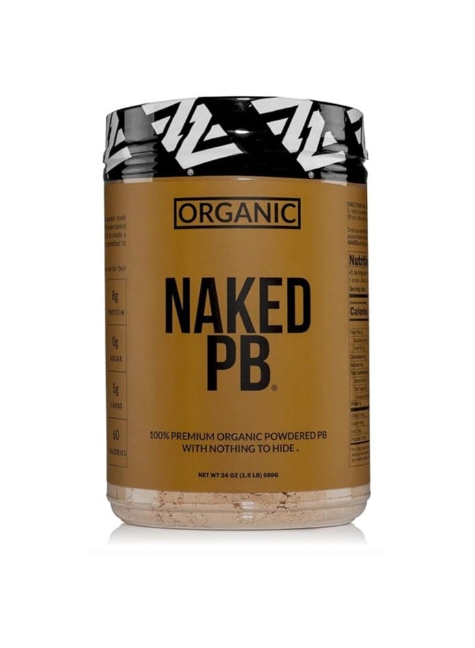 NAKED nutrition Organic Powdered Peanut Butter from US Farms – Bulk, Only 1 Ingredient - Roasted Peanuts, Vegan, No Additives, Preservative Free, No Salt, No Sugar - 45 Servings - NAKED PB - Image 1