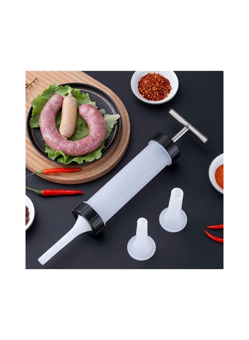 Manual sausage making meat stuffing machine with 3 Sizes Sausage Stuffing Tubes - Image 1