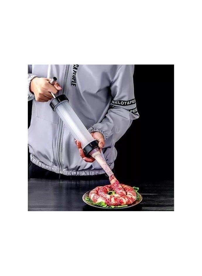 Manual sausage making meat stuffing machine with 3 Sizes Sausage Stuffing Tubes - Image 4