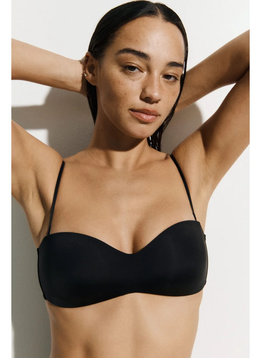 H&M Padded Microfibre Bandeau Bra