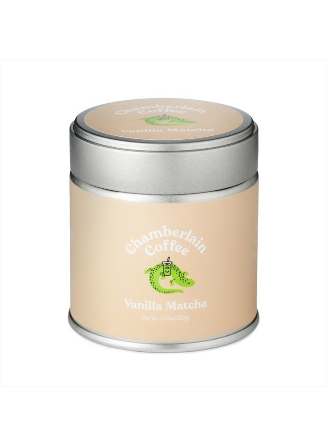 Chamberlain Coffee Vanilla Matcha Green Tea Powder - Madagascar Vanilla + Ceremonial Grade Matcha - Hot or Iced - Organic, Vegan & Gluten-Free Matcha Powder - 1.06 oz - Image 1