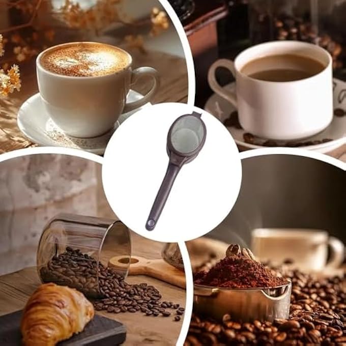 rayihni 2Pcs Coffee Filter Mesh Spoon Tea Strainer SpoonPortable Mesh Tea Filter Coffee And Tea Tools Kitchen AccessoriesRefillable Coffee Pods53 * 158 In - Image 5