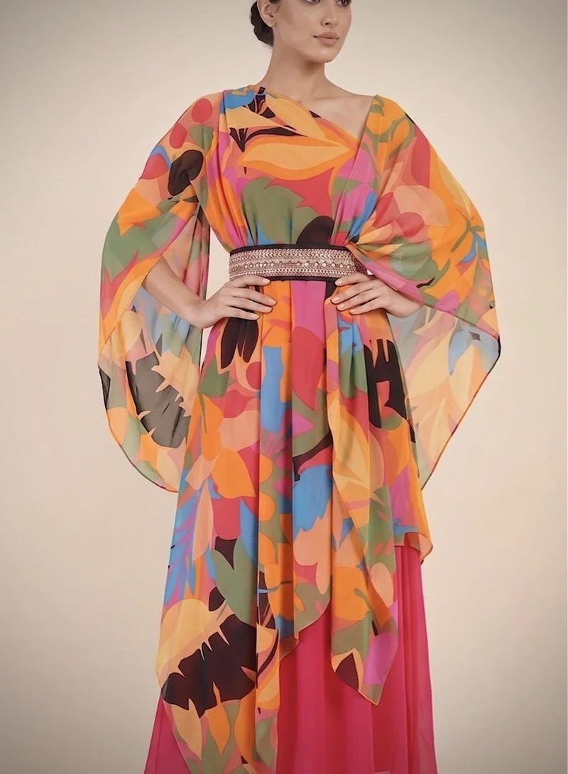 Ecstacy  Printed drape dress for Women | Best Price UAE