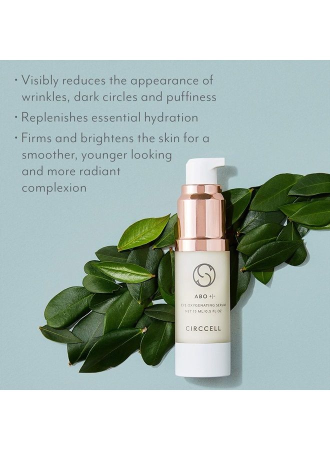 CIRCCELL ABO Eye Serum, Day & Night Oxygenating Serum, Regenerative Anti-Aging Under Eye Serum for Wrinkles, 0.5 Count - Image 2