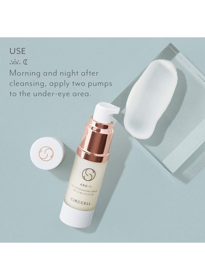CIRCCELL ABO Eye Serum, Day & Night Oxygenating Serum, Regenerative Anti-Aging Under Eye Serum for Wrinkles, 0.5 Count - Image 5