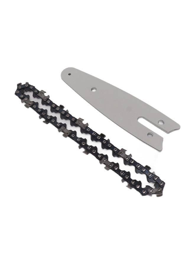 Thoraya Mini Chain Guide Bar Combo Manganese Steel Faster Speed High Hardness Smooth Cutting Chainsaw Chain Guide Bar Replacement 4inch with 1/4 28 Links Chain  - Image 4