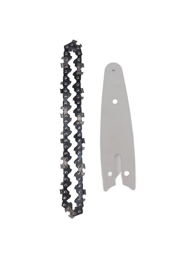 Thoraya Mini Chain Guide Bar Combo Manganese Steel Faster Speed High Hardness Smooth Cutting Chainsaw Chain Guide Bar Replacement 4inch with 1/4 28 Links Chain  - Image 5