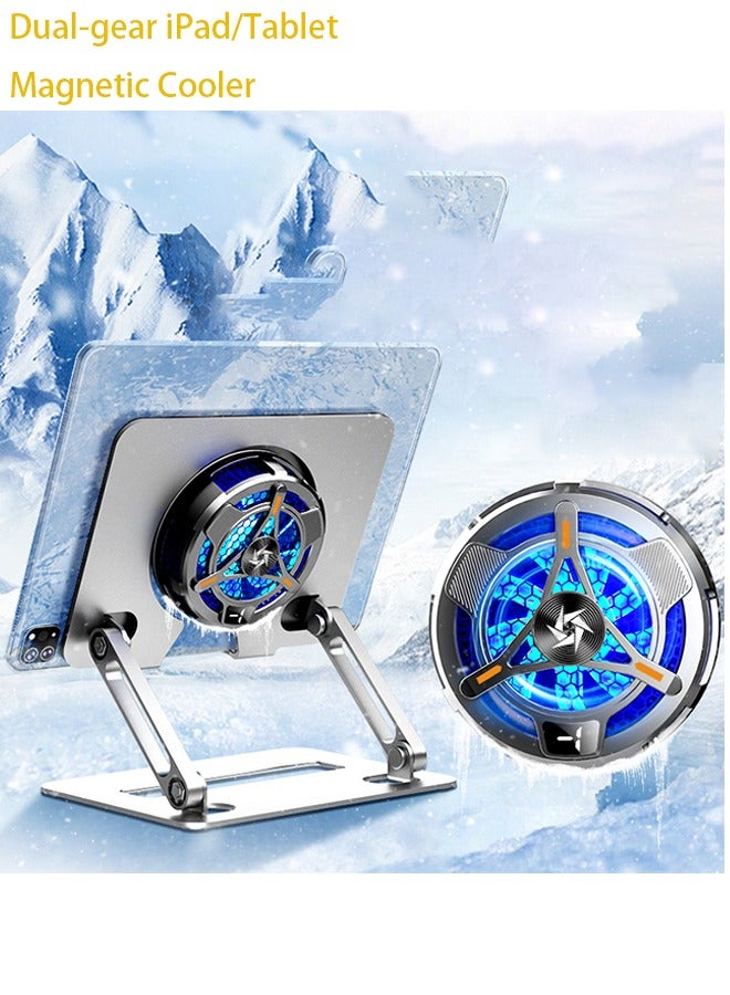 Joshberg Magnetic iPad Cooler-Magnetic Phone Cooler,Universal Cooling Fan for iPhone/Android/iPad, Rapid Cooling & Silent Performance with Two Levels Adjustable, Ideal for Gaming, TikTok Live Broadcast & Outdoor Vlog - Image 1