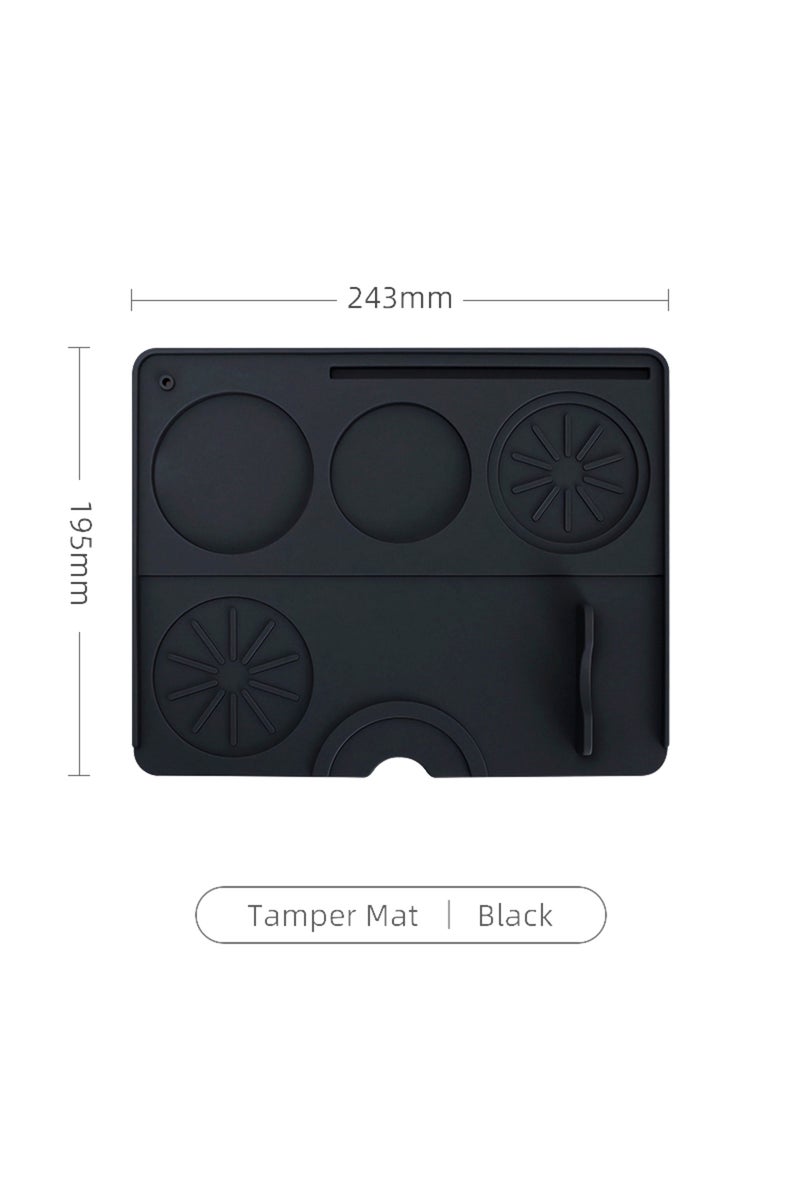 1pc Tamper Mat Black Coffee Tamper Mat Distributor Station Portafilter Silicone Pad Espresso Maker B