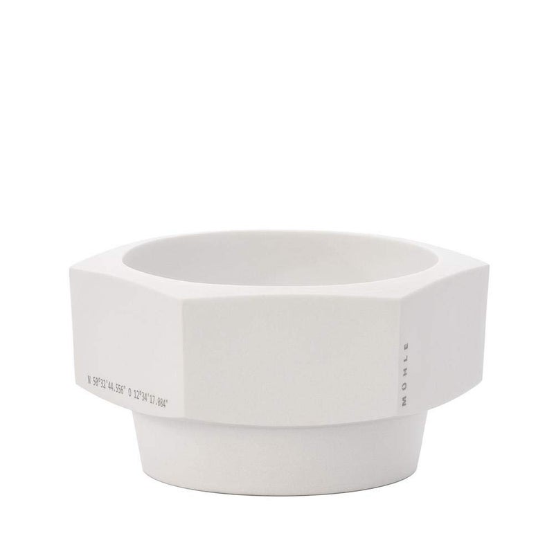 MHLE HEXAGON White Porcelain Shaving Bowl