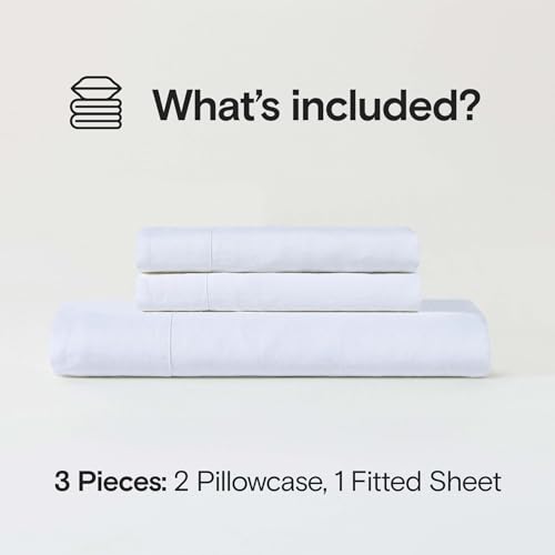 Sijo Stone Washed Organic French Linen Bed Sheet Set, GOTS Certified Organic, Best Cooling Linen Sheet Award by Sleep Foundation, 3 Piece - 2 Pillowcases and 1 Fitted Sheet (Snow, Queen) - Image 2