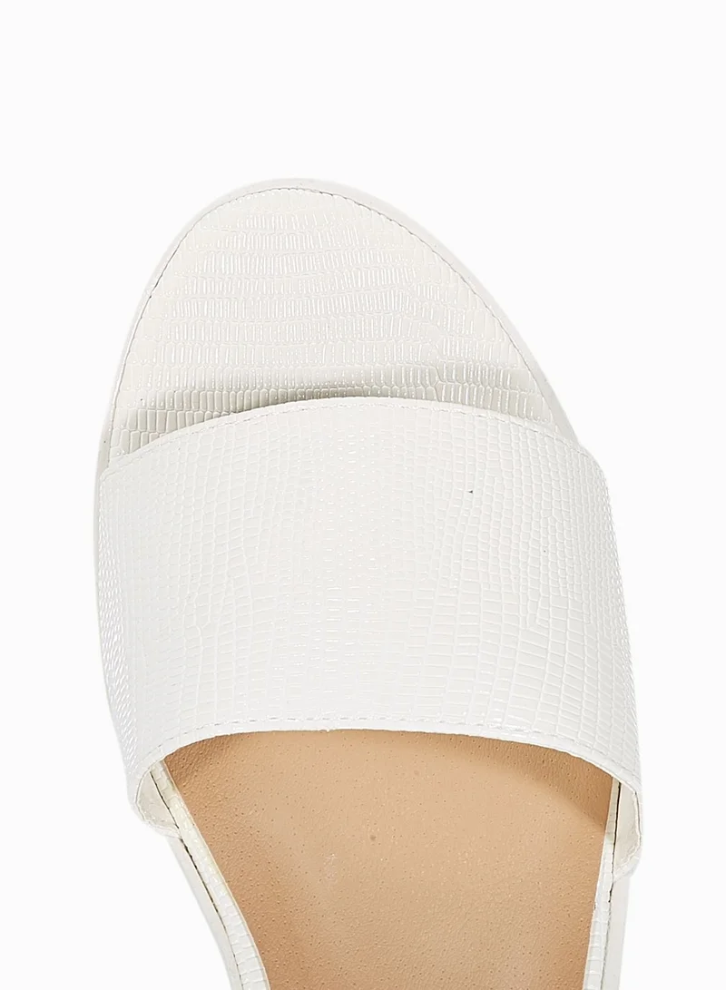 Coco Lizard Print Slide Sandals