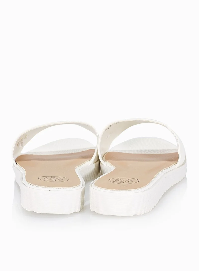 Coco Lizard Print Slide Sandals