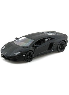 LAMBORGHINI Matt Black Aventador Lp 700-4 1:38 5" Pull Back Diecast Car  - Image 1
